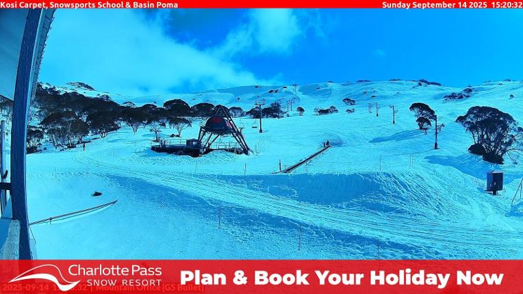 Webcam Charlotte Pass: Kosi carpet