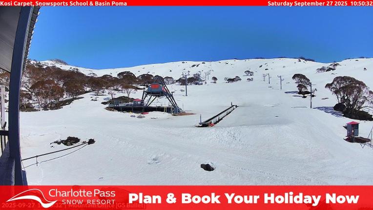 Webcam Charlotte Pass: Kosi carpet