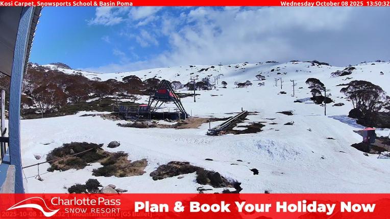 Webcam Charlotte Pass: Kosi carpet