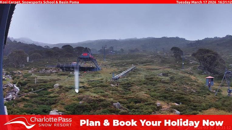 Webcam Charlotte Pass: Kosi carpet