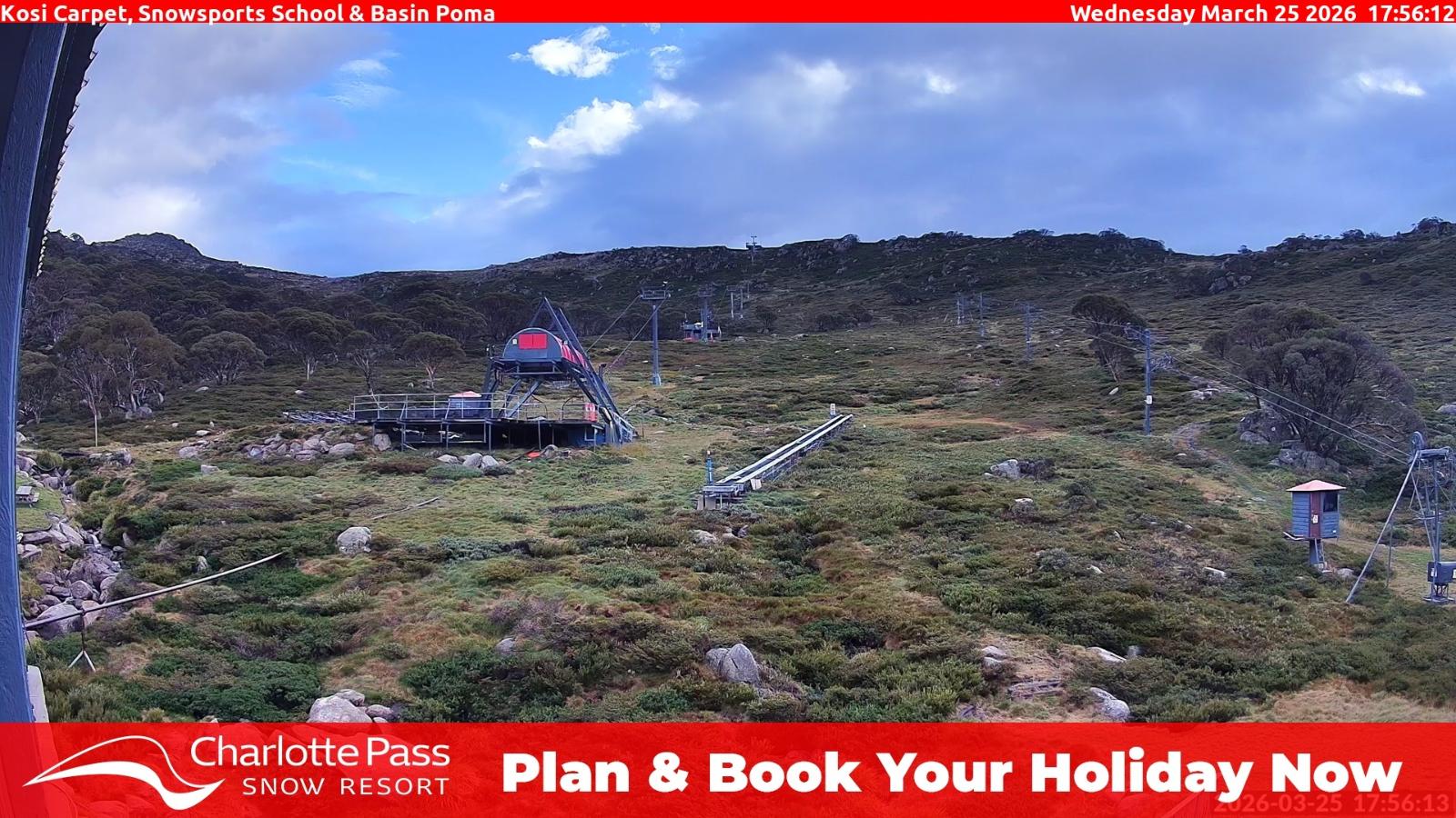Webcam Charlotte Pass: Kosi carpet