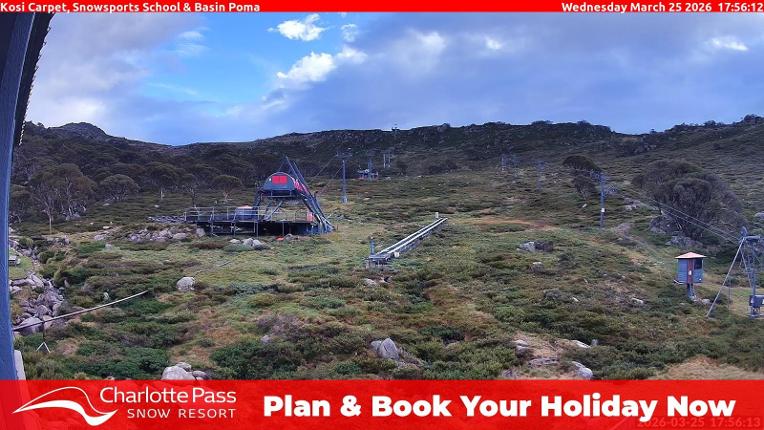 Webcam Charlotte Pass: Kosi carpet