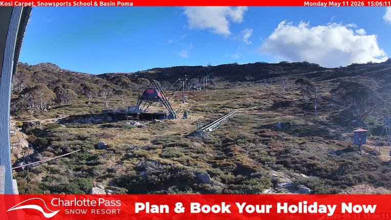 Webcam Charlotte Pass: Kosi carpet