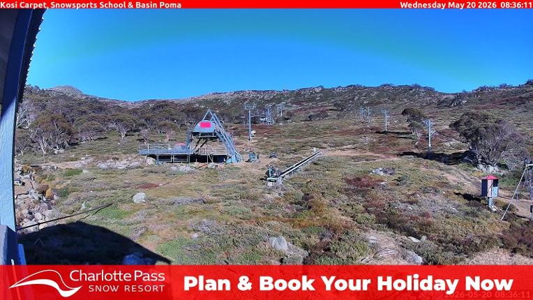 Webcam Charlotte Pass: Kosi carpet
