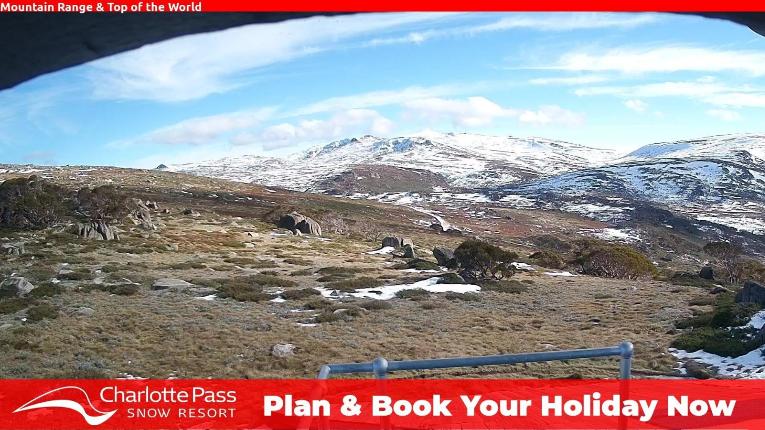 Webcam Charlotte Pass: Mountain Range