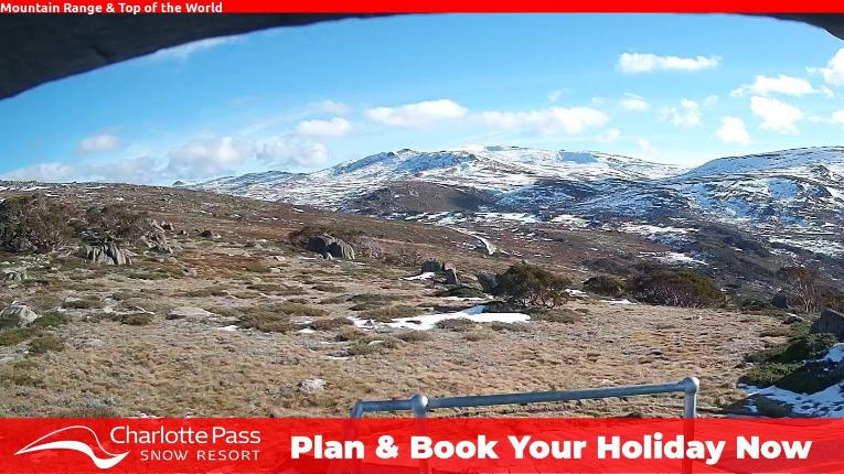 Webcam Charlotte Pass: Mountain Range