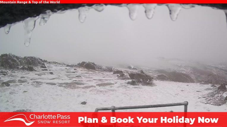 Webcam Charlotte Pass: Mountain Range