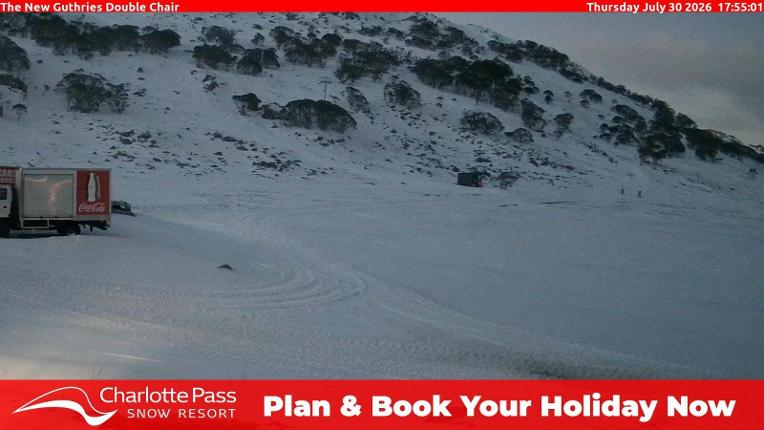 Webcam Charlotte Pass: Mountain Range