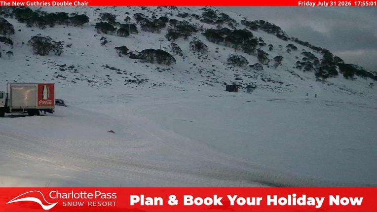 Webcam Charlotte Pass: Mountain Range
