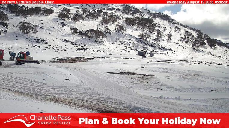 Webcam Charlotte Pass: Mountain Range