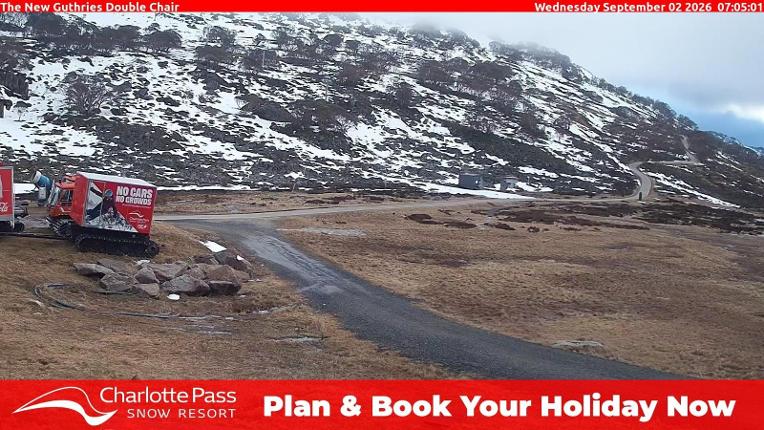 Webcam Charlotte Pass: Mountain Range