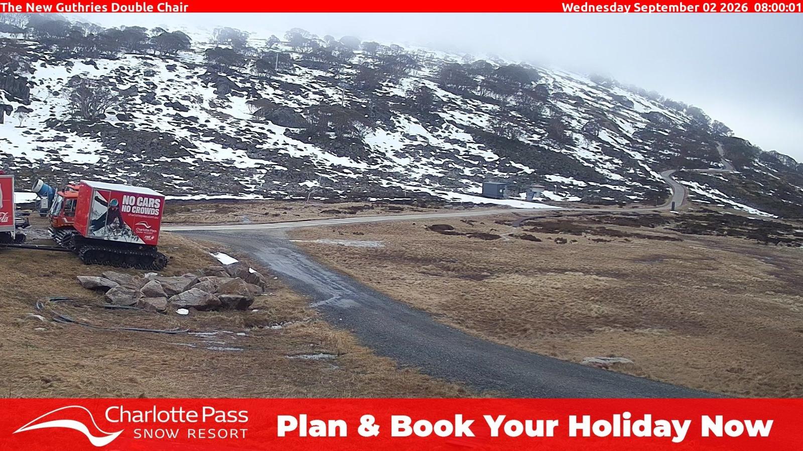 Webcam Charlotte Pass: Mountain Range