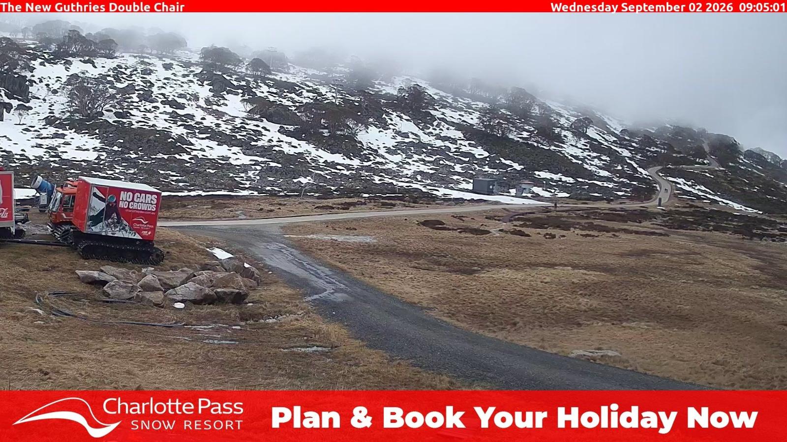 Webcam Charlotte Pass: Mountain Range