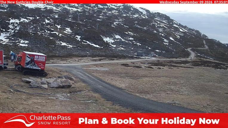 Webcam Charlotte Pass: Mountain Range