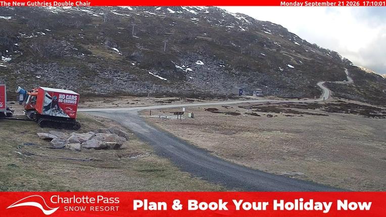 Webcam Charlotte Pass: Mountain Range
