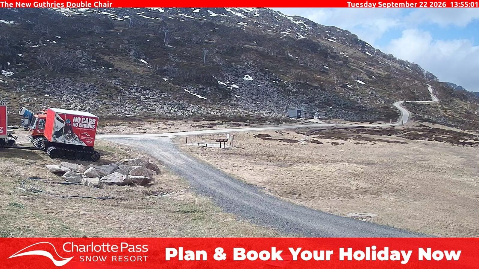 Webcam Charlotte Pass: Mountain Range