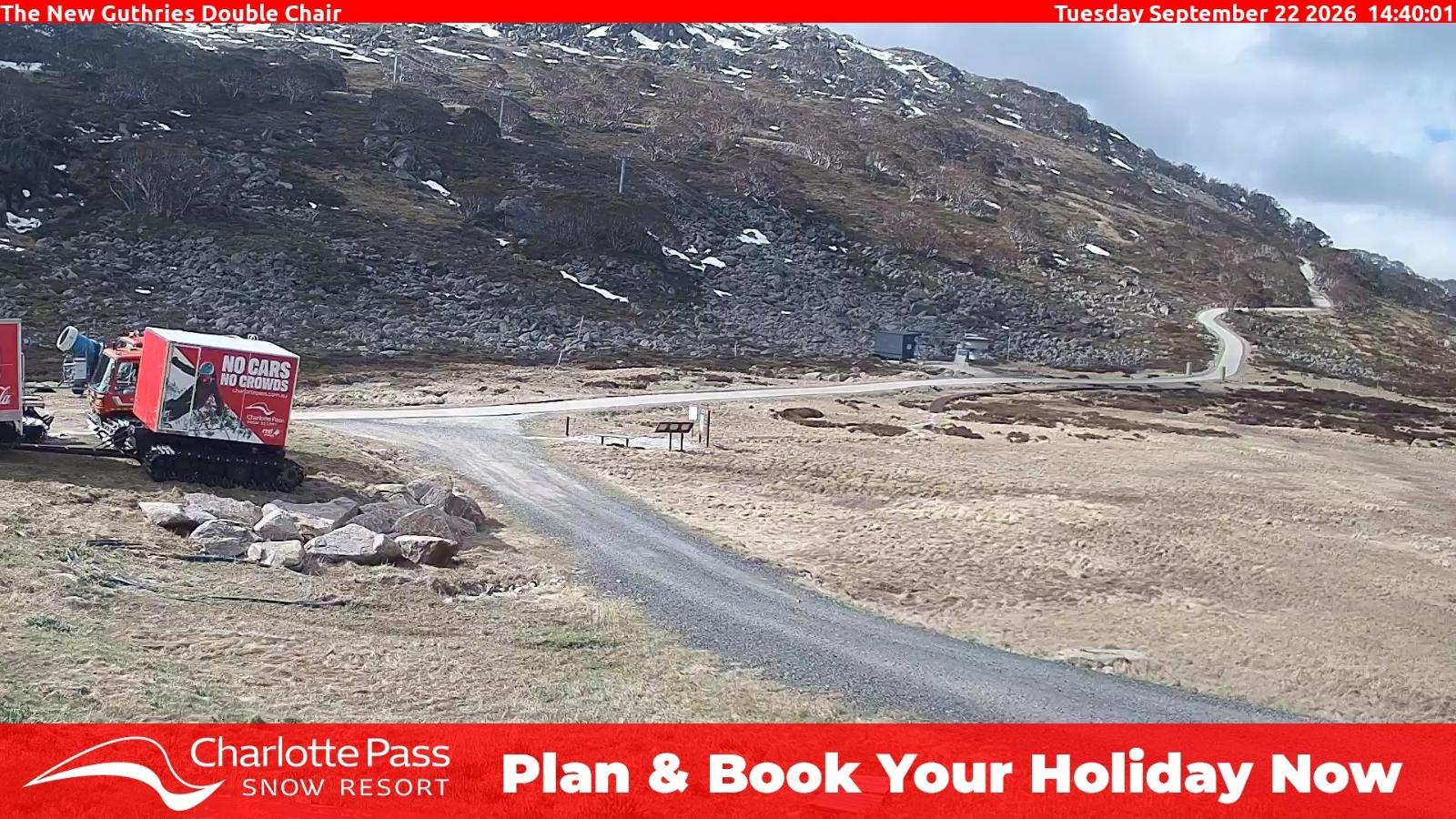 Webcam Charlotte Pass: Mountain Range