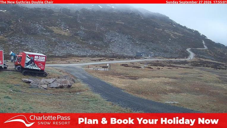 Webcam Charlotte Pass: Mountain Range