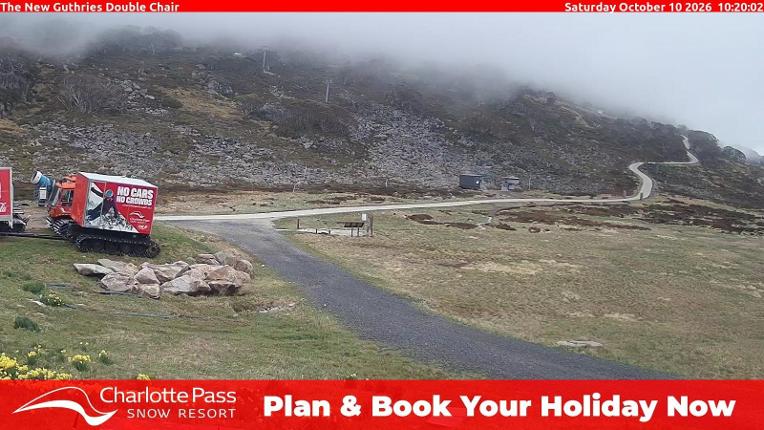 Webcam Charlotte Pass: Mountain Range