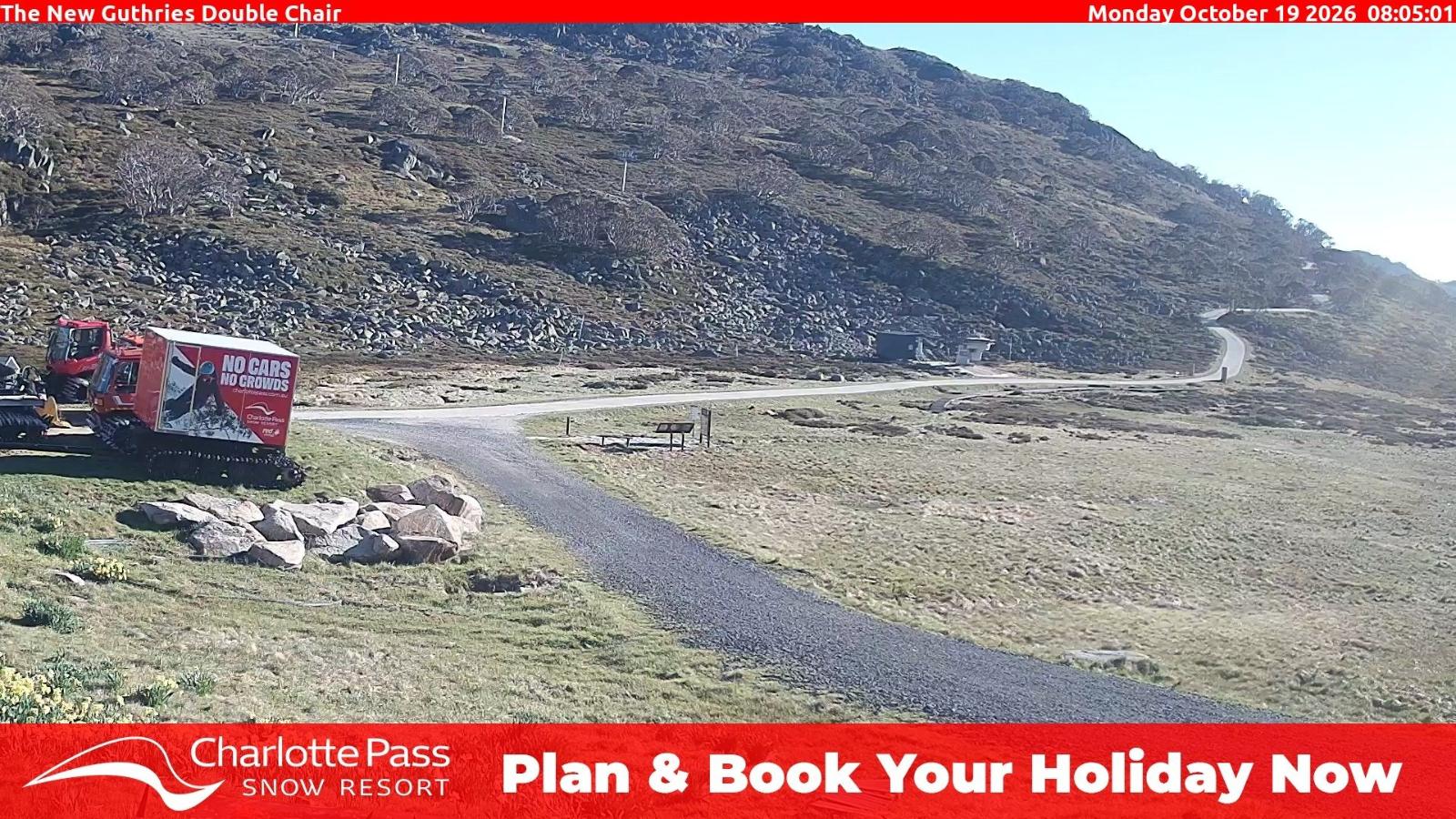 Webcam Charlotte Pass: Mountain Range
