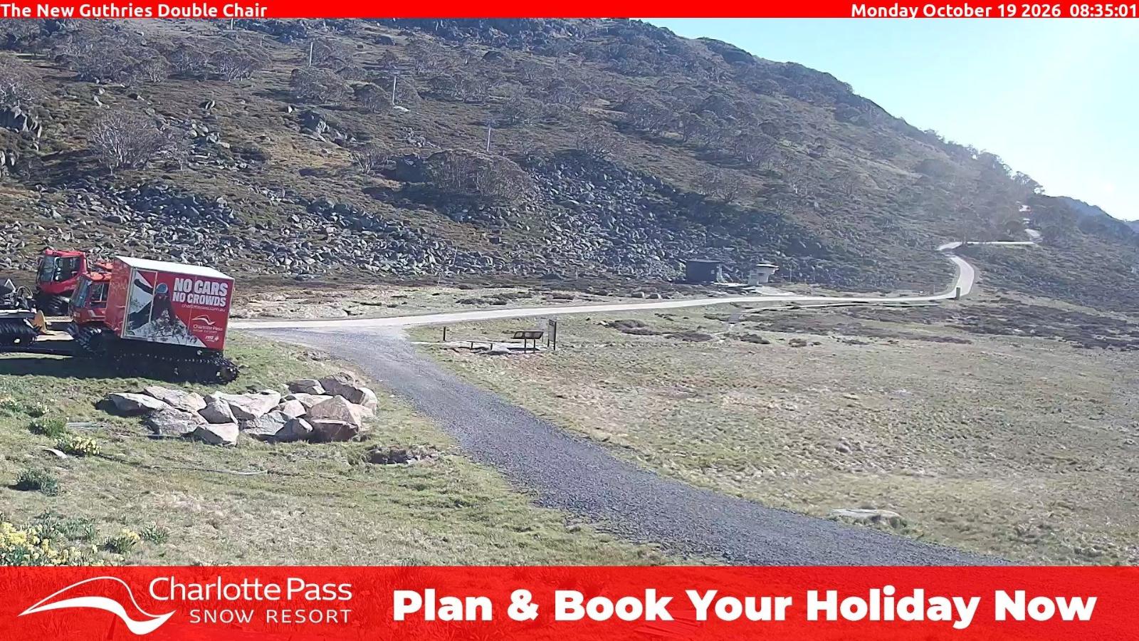 Webcam Charlotte Pass: Mountain Range