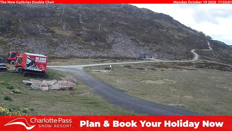 Webcam Charlotte Pass: Mountain Range