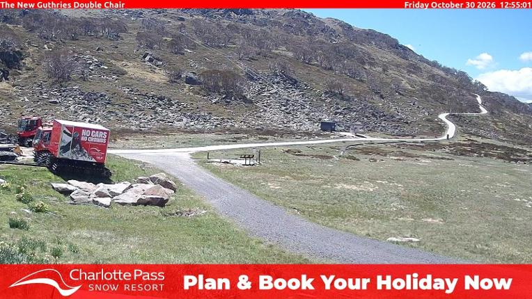 Webcam Charlotte Pass: Mountain Range