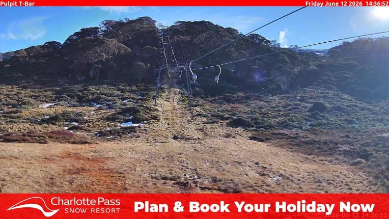 Webcam Charlotte Pass: Pulpit