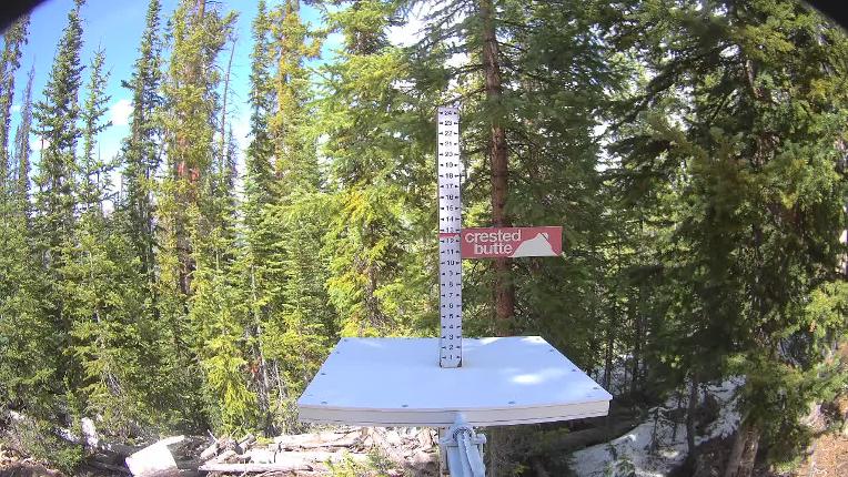 Webcam Crested Butte: Snow stake