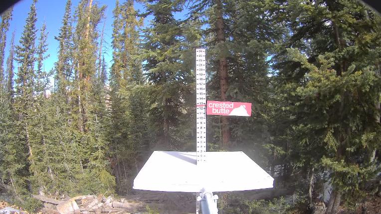 Webcam Crested Butte: Snow stake