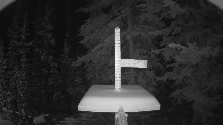 Webcam Crested Butte: Snow stake