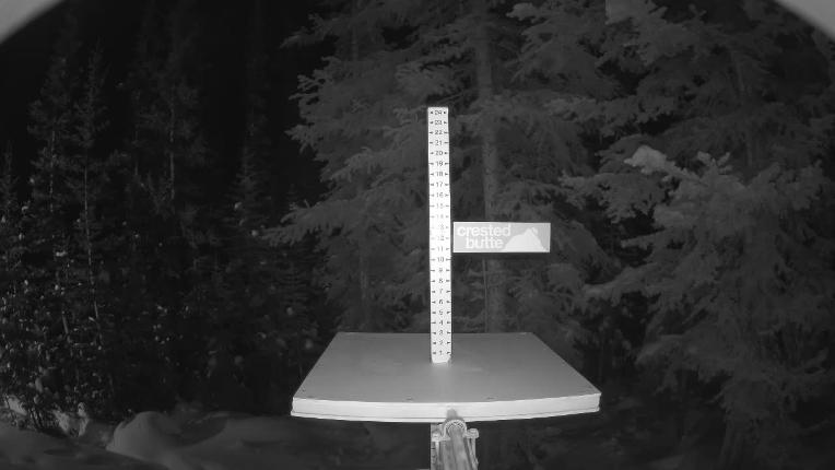 Webcam Crested Butte: Snow stake