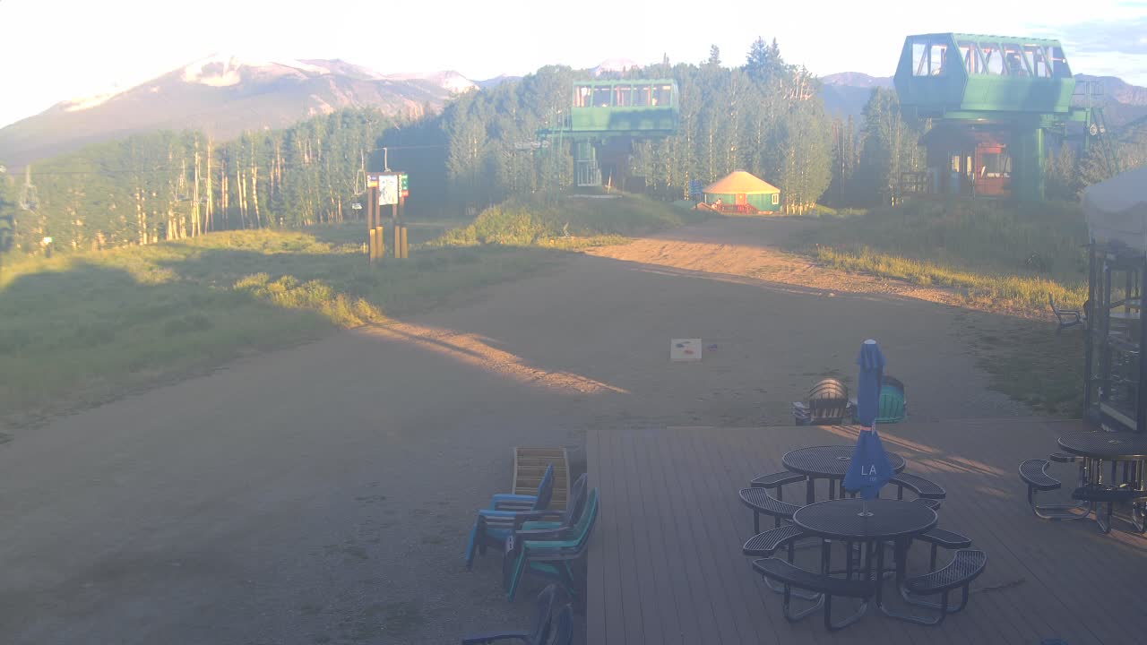 Webcam Crested Butte: Umbrella Bar at Ten Peaks