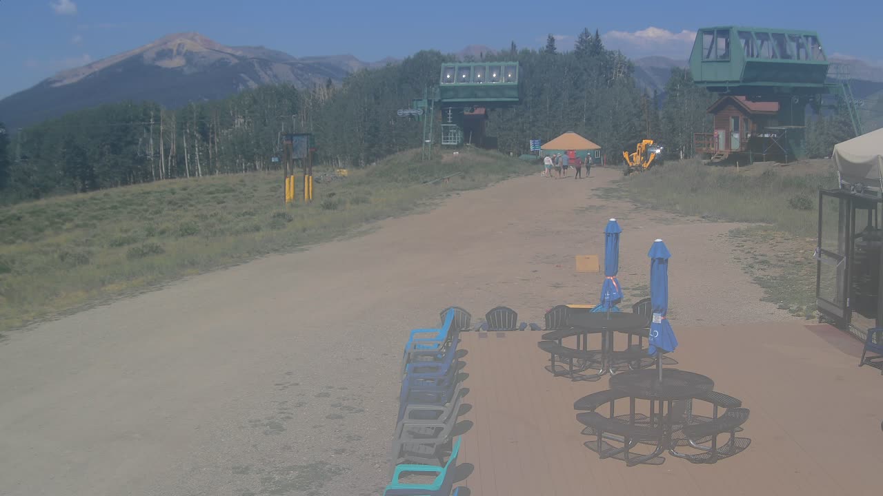 Webcam Crested Butte: Umbrella Bar at Ten Peaks