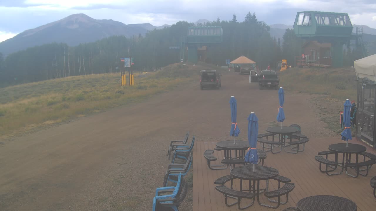 Webcam Crested Butte: Umbrella Bar at Ten Peaks