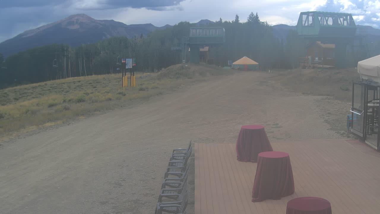 Webcam Crested Butte: Umbrella Bar at Ten Peaks