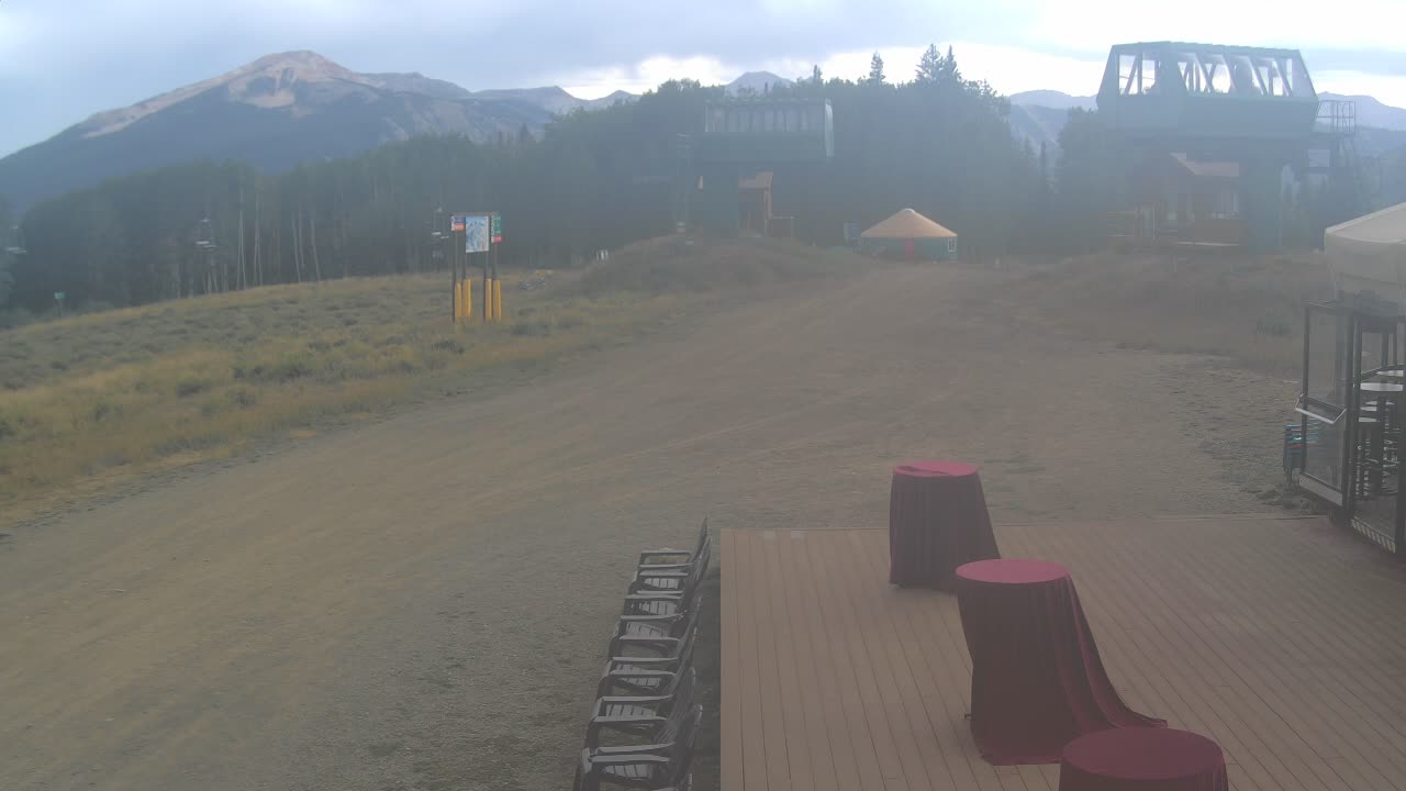 Webcam Crested Butte: Umbrella Bar at Ten Peaks