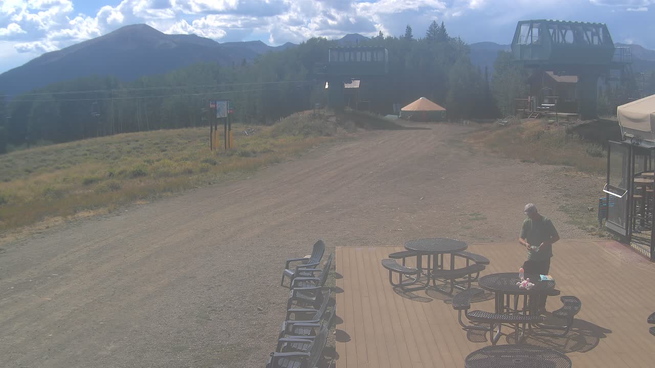 Webcam Crested Butte: Umbrella Bar at Ten Peaks