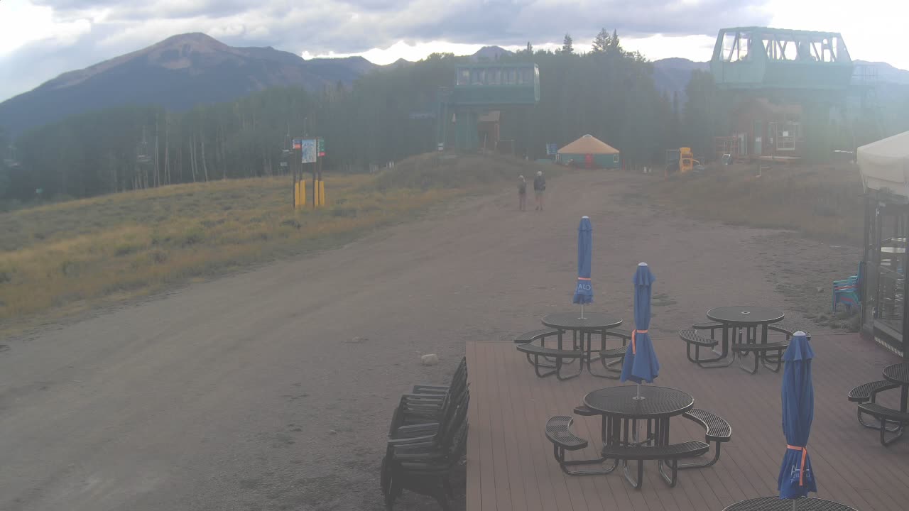 Webcam Crested Butte: Umbrella Bar at Ten Peaks