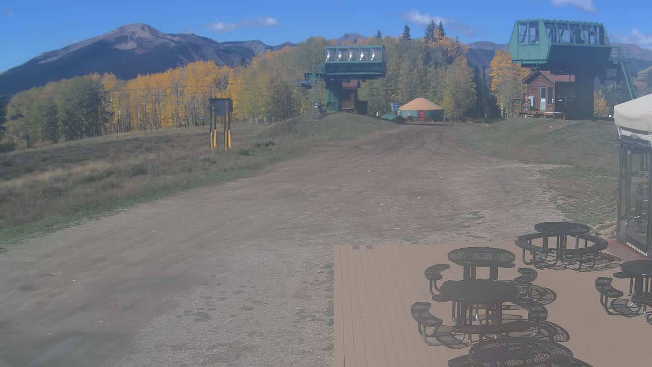Webcam Crested Butte: Umbrella Bar at Ten Peaks