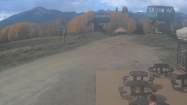 Webcam Crested Butte: Umbrella Bar at Ten Peaks