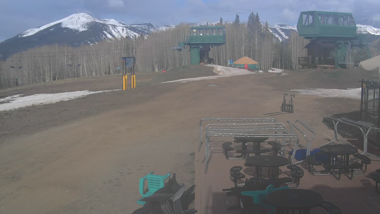 Webcam Crested Butte: Umbrella Bar at Ten Peaks