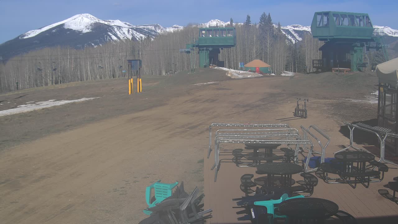 Webcam Crested Butte: Umbrella Bar at Ten Peaks