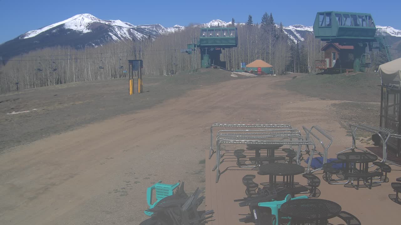 Webcam Crested Butte: Umbrella Bar at Ten Peaks