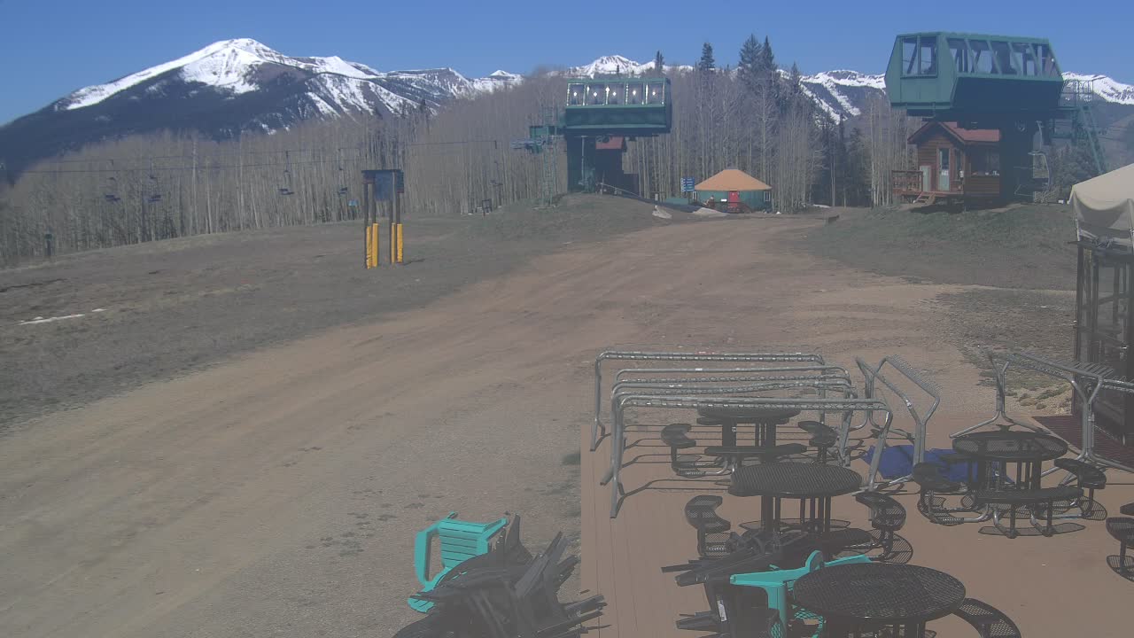 Webcam Crested Butte: Umbrella Bar at Ten Peaks