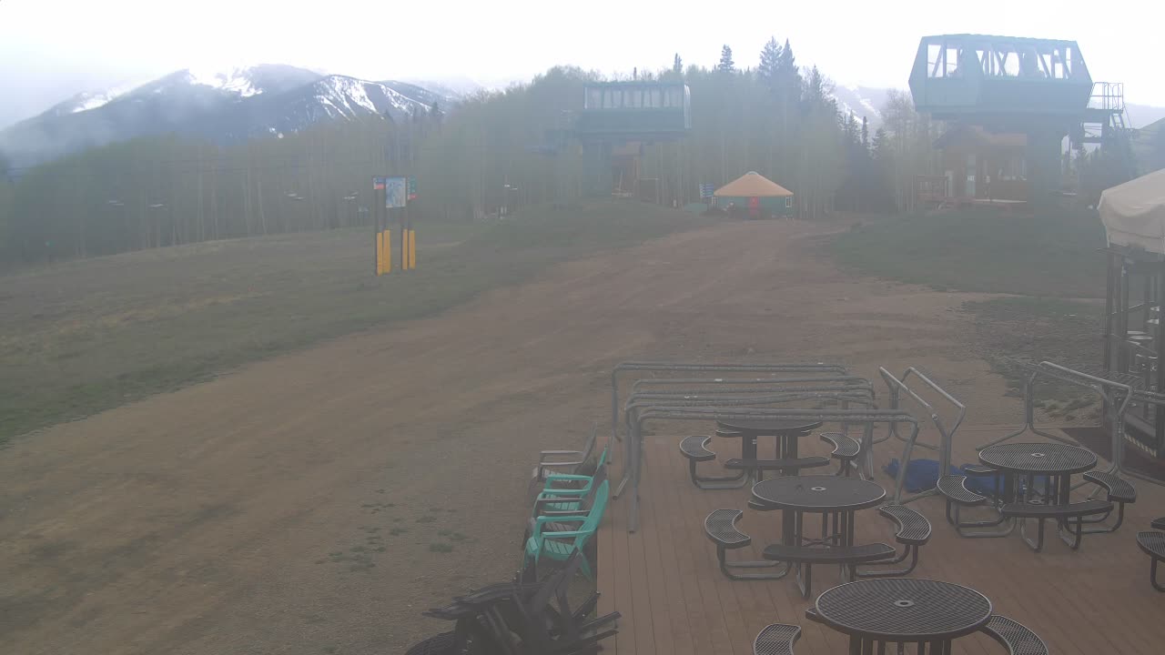 Webcam Crested Butte: Umbrella Bar at Ten Peaks
