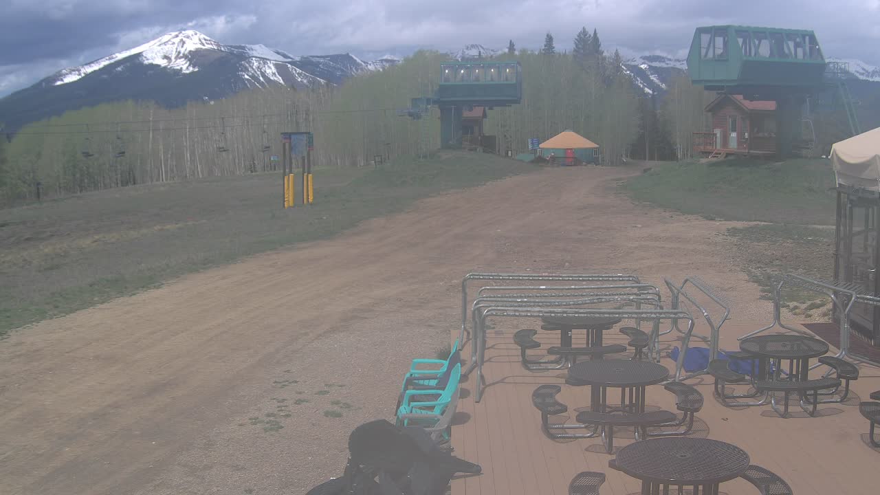 Webcam Crested Butte: Umbrella Bar at Ten Peaks
