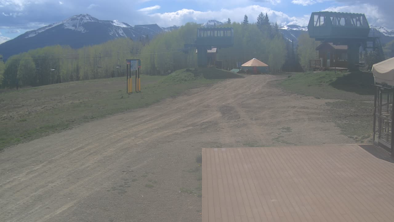 Webcam Crested Butte: Umbrella Bar at Ten Peaks