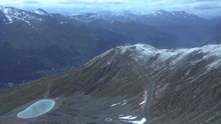 Webcam Davos Jakobshorn: Blick Brämabüel