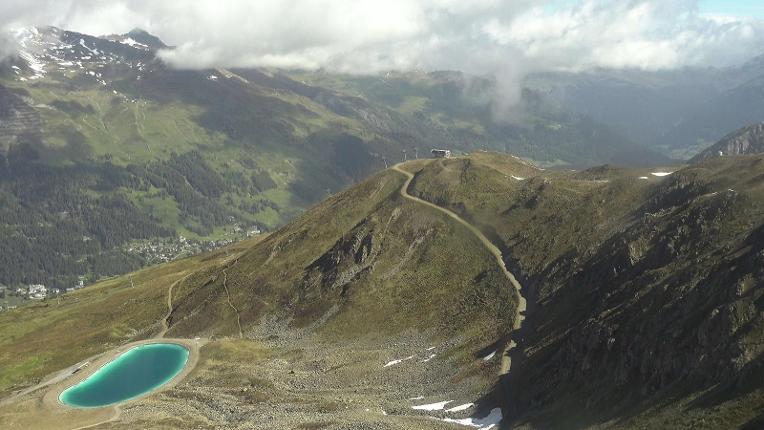 Webcam Davos Jakobshorn: Blick Brämabüel
